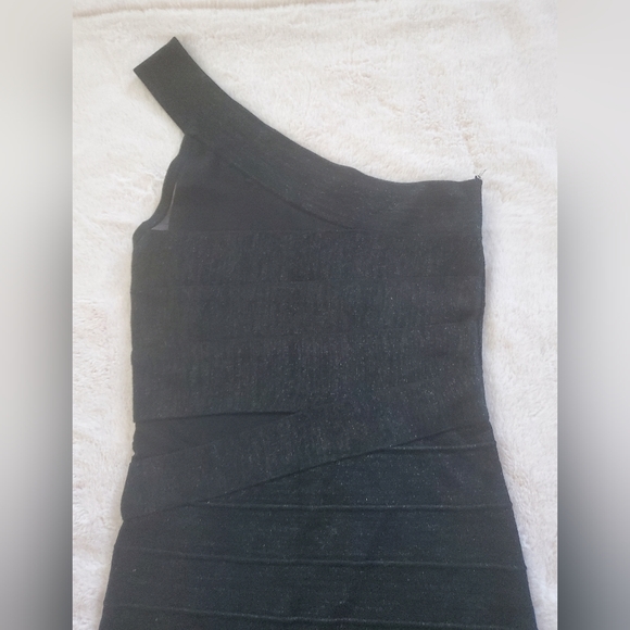 Fora  Black One Shoulder Short Dress Size  Small - Picture 3 of 10